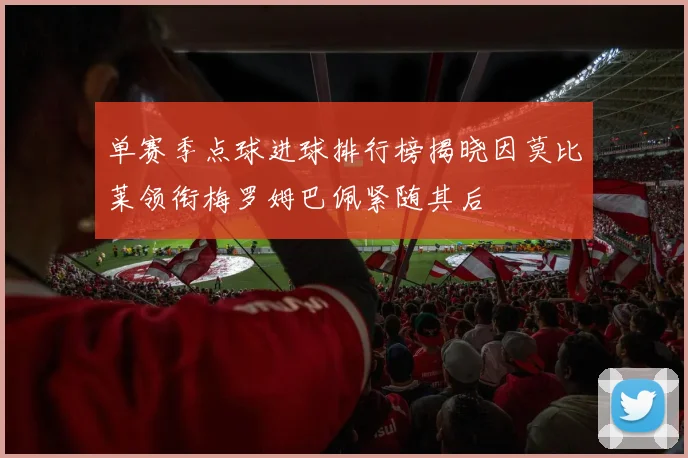 单赛季点球进球排行榜揭晓因莫比莱领衔梅罗姆巴佩紧随其后