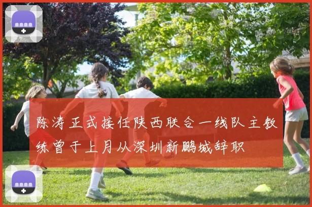 陈涛正式接任陕西联合一线队主教练曾于上月从深圳新鹏城辞职